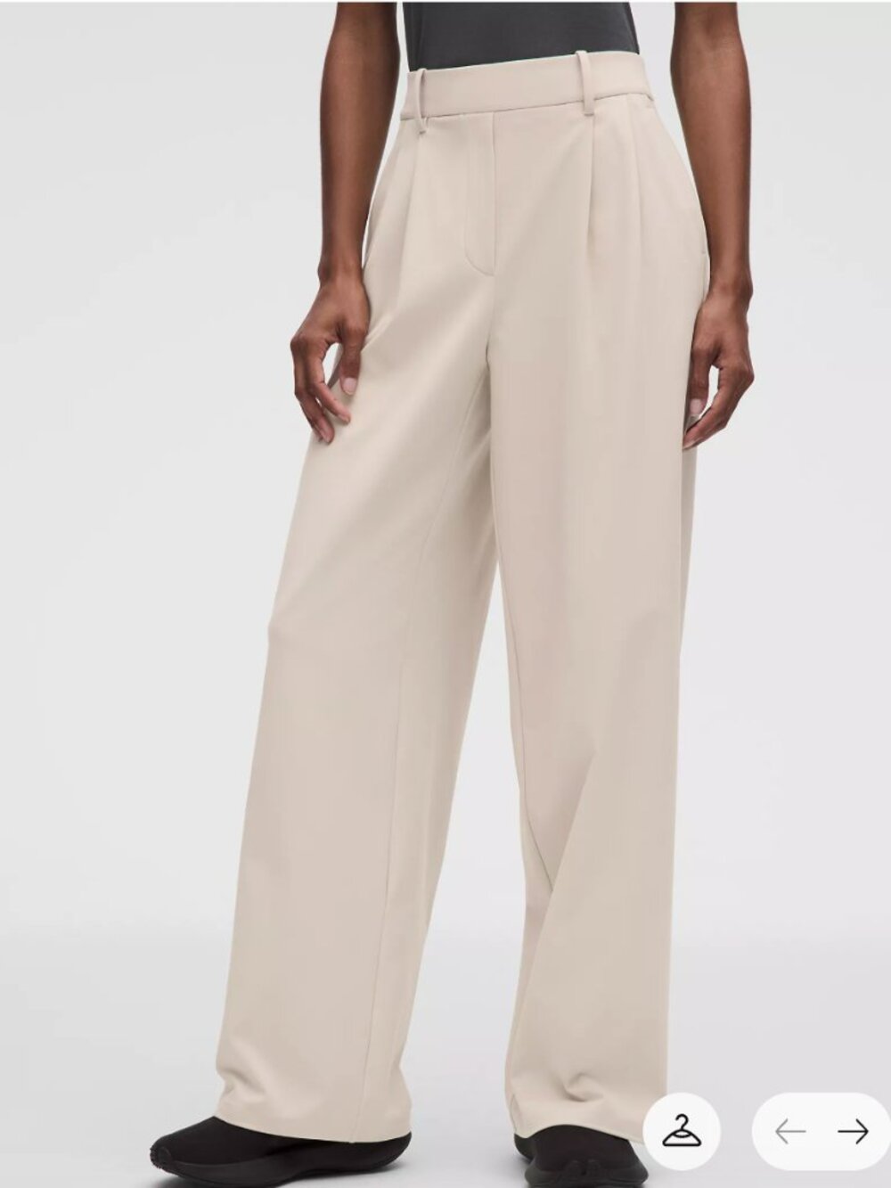 Daydrift High-Rise Wide-Leg Trouser (Short) - Cream XL